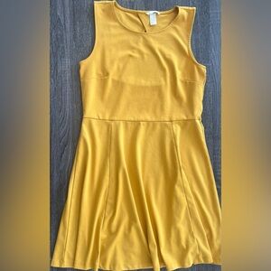 H&M Golden Yellow Knit Dress | Size Large